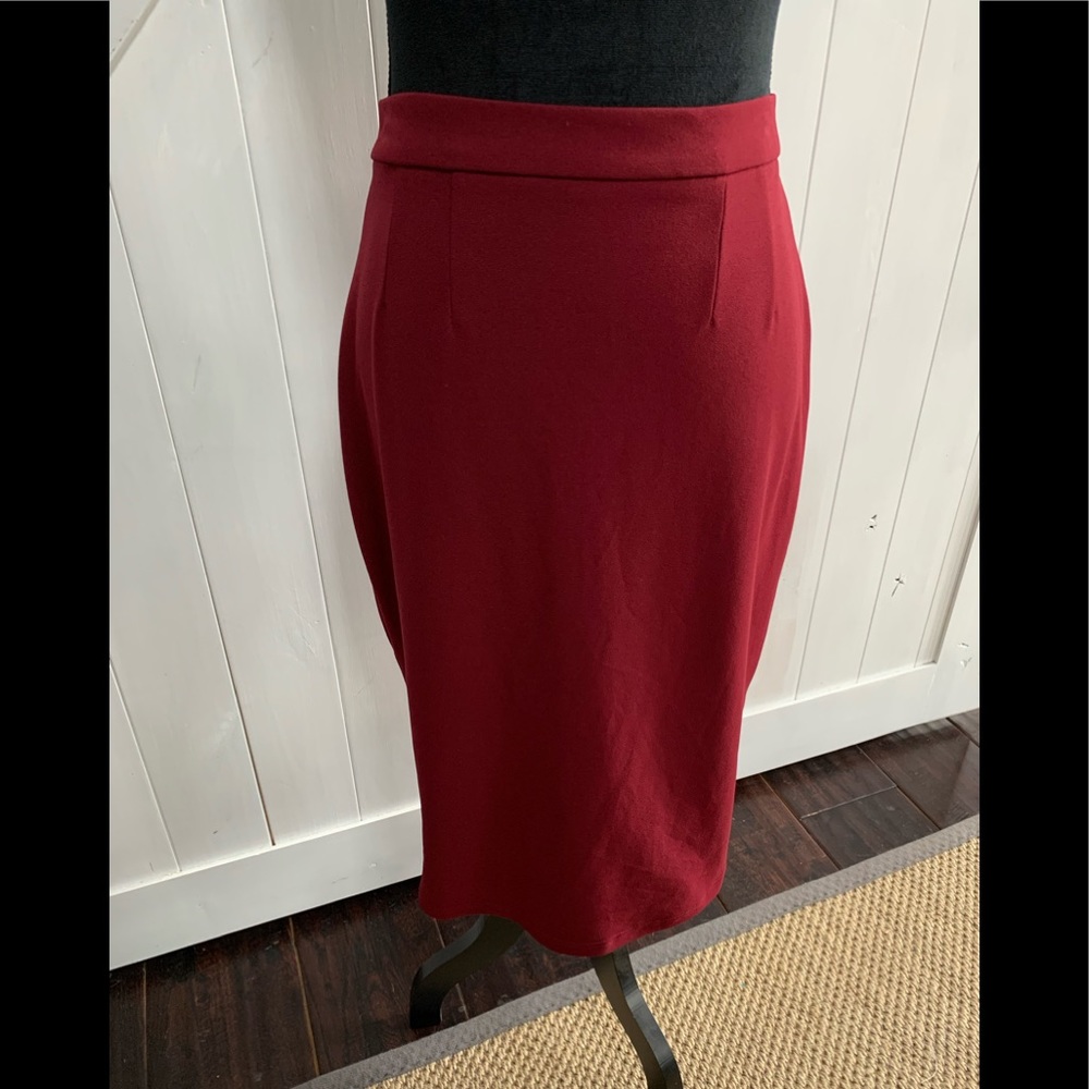 Merlot wine colored skirt